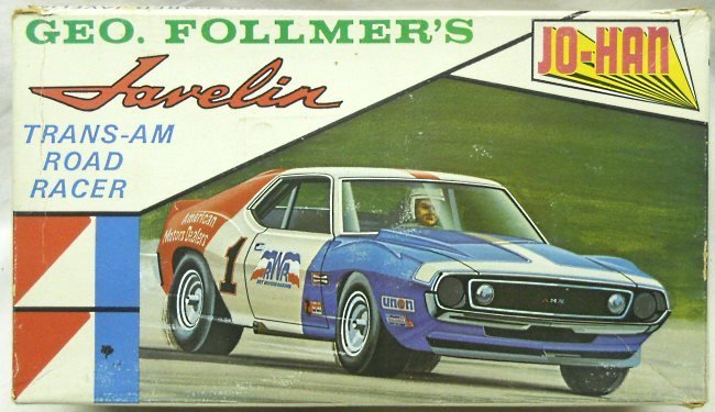 Jo-Han 1/25 AMC Trans-Am Javelin Geo Follmer, C-2700-200 plastic model kit